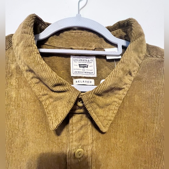 Levis Mens Jackson The Worker Corduroy Button Down Shirt XXL - Picture 3 of 12